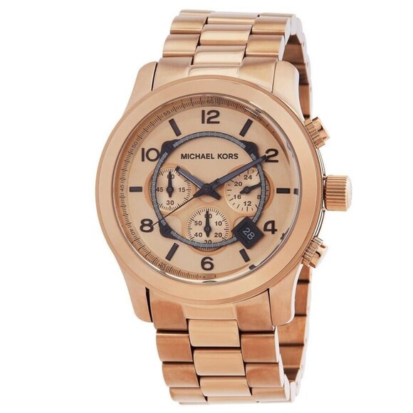 FX03145B NWT Michael Kors Fashion Men's Quartz Steel Authentic Watch - Picture 1 of 3